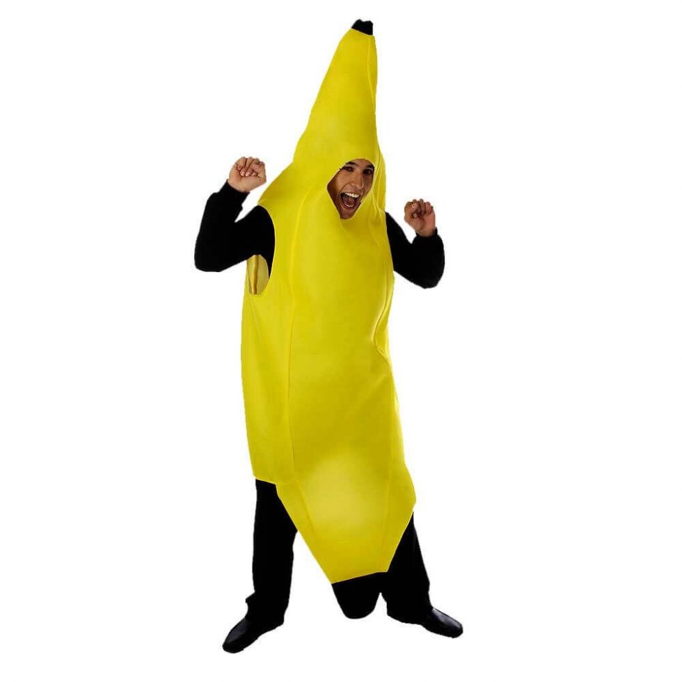 服装香蕉狂欢节面具