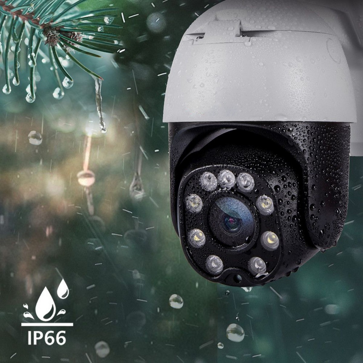 旋转云台摄像机 IP66 防水