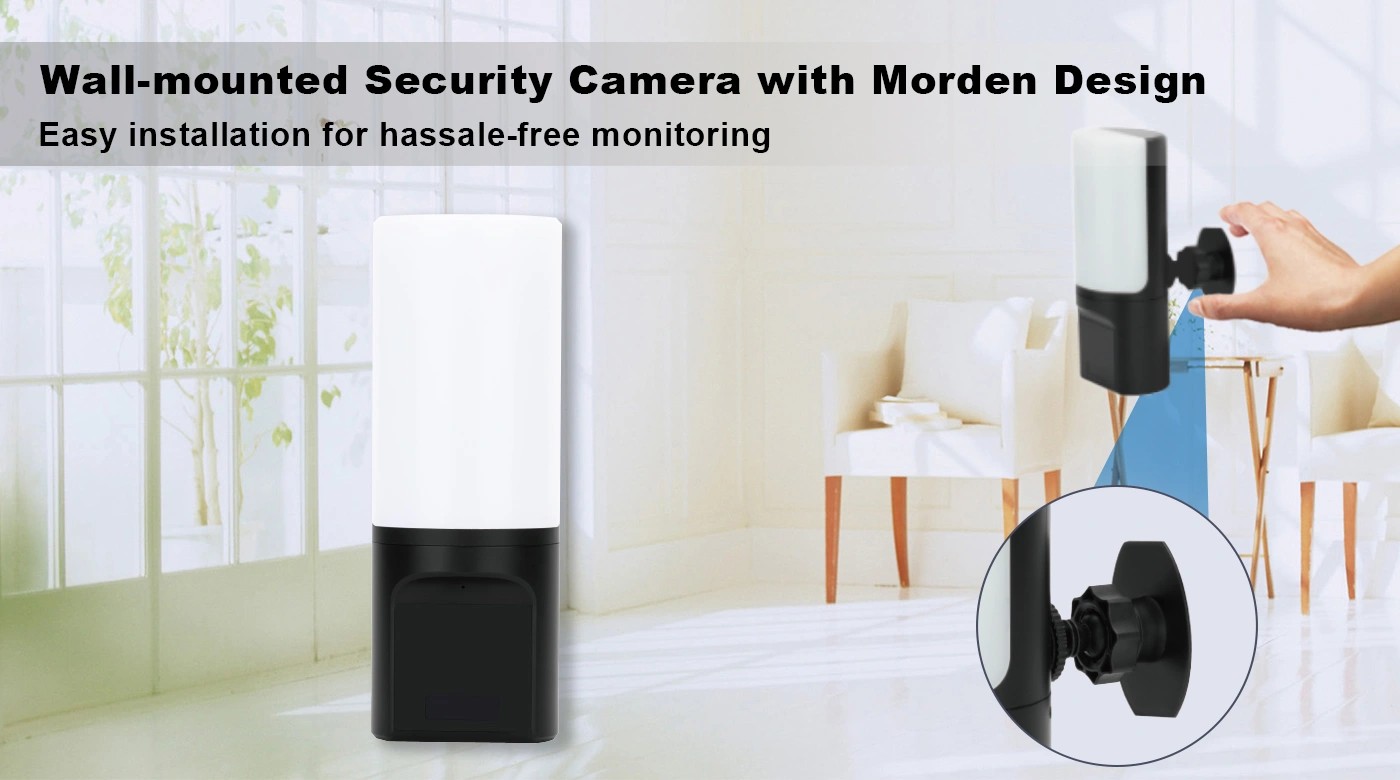 适用于您的房屋、公寓、办公室的灯间谍隐藏式安全摄像头