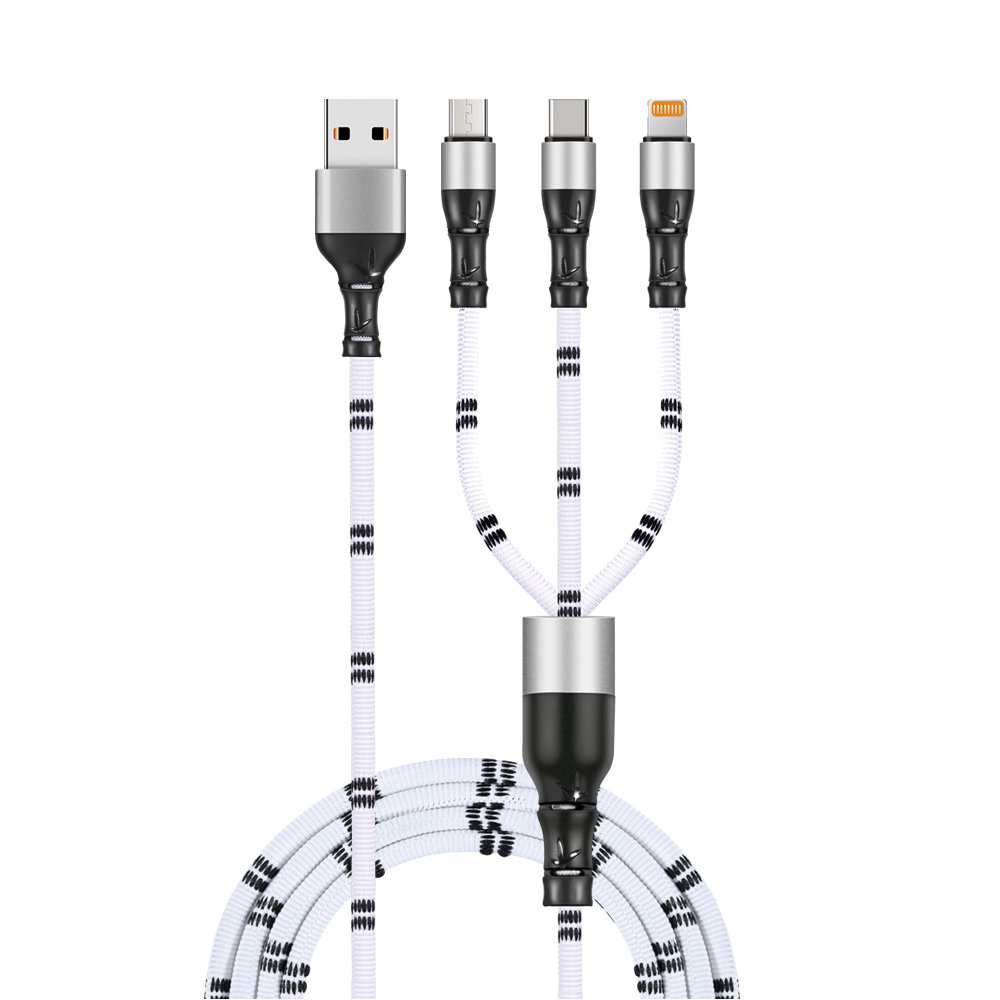 3V1 USB电缆，竹制设计