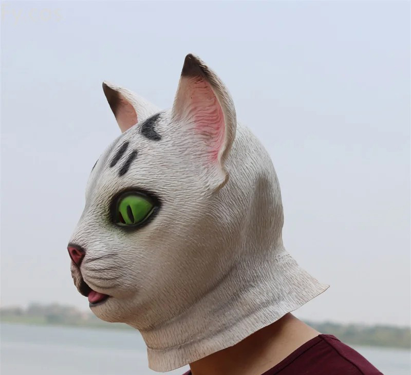 猫硅胶脸头罩