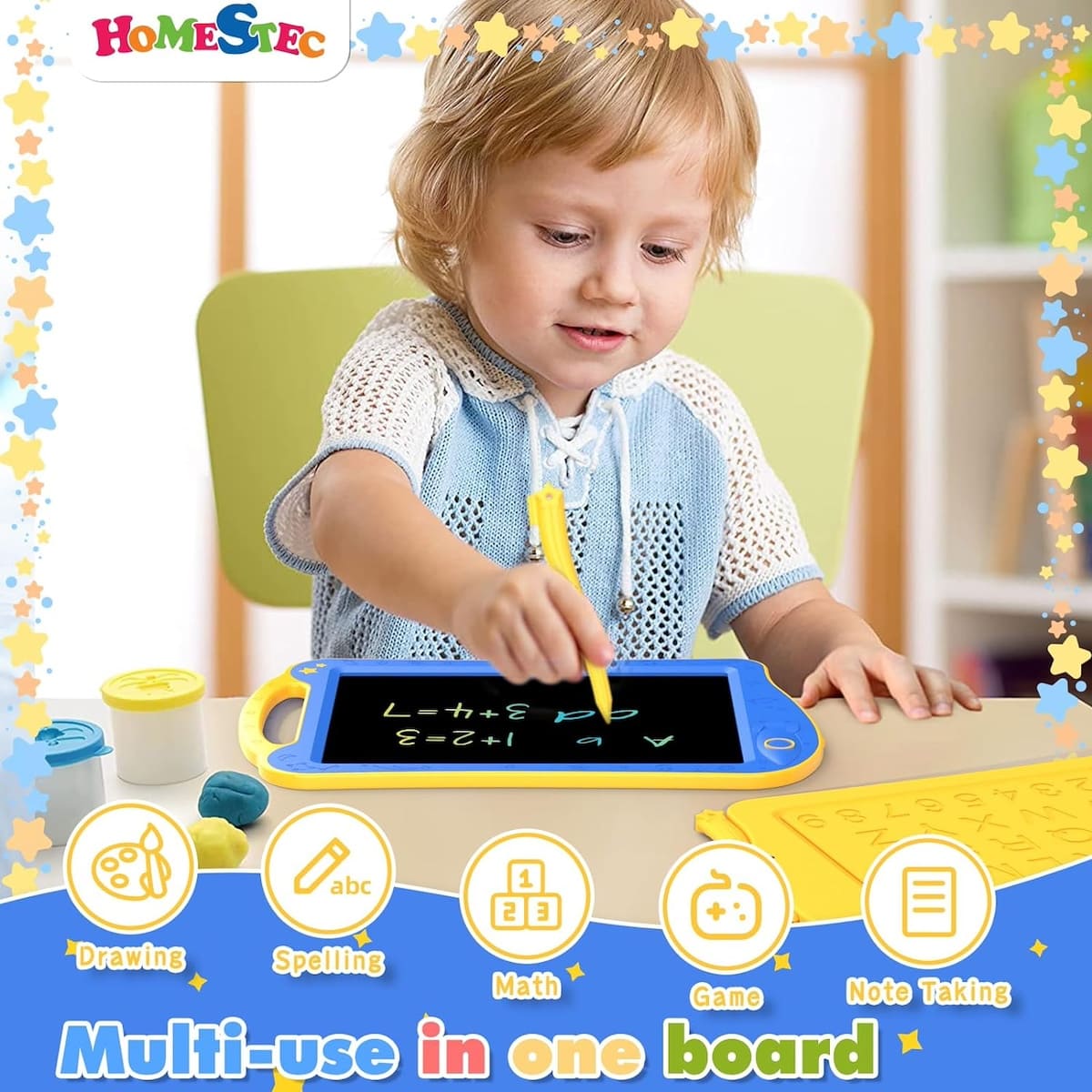 适用于儿童的带 LCD 显示屏的魔术绘图板
