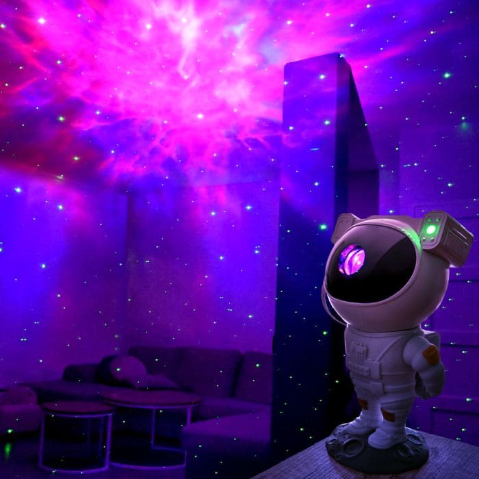 宇航员墙壁投影仪夜空银河