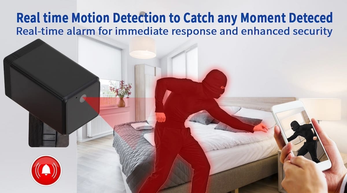 适用于房屋公寓的运动检测间谍安全摄像头