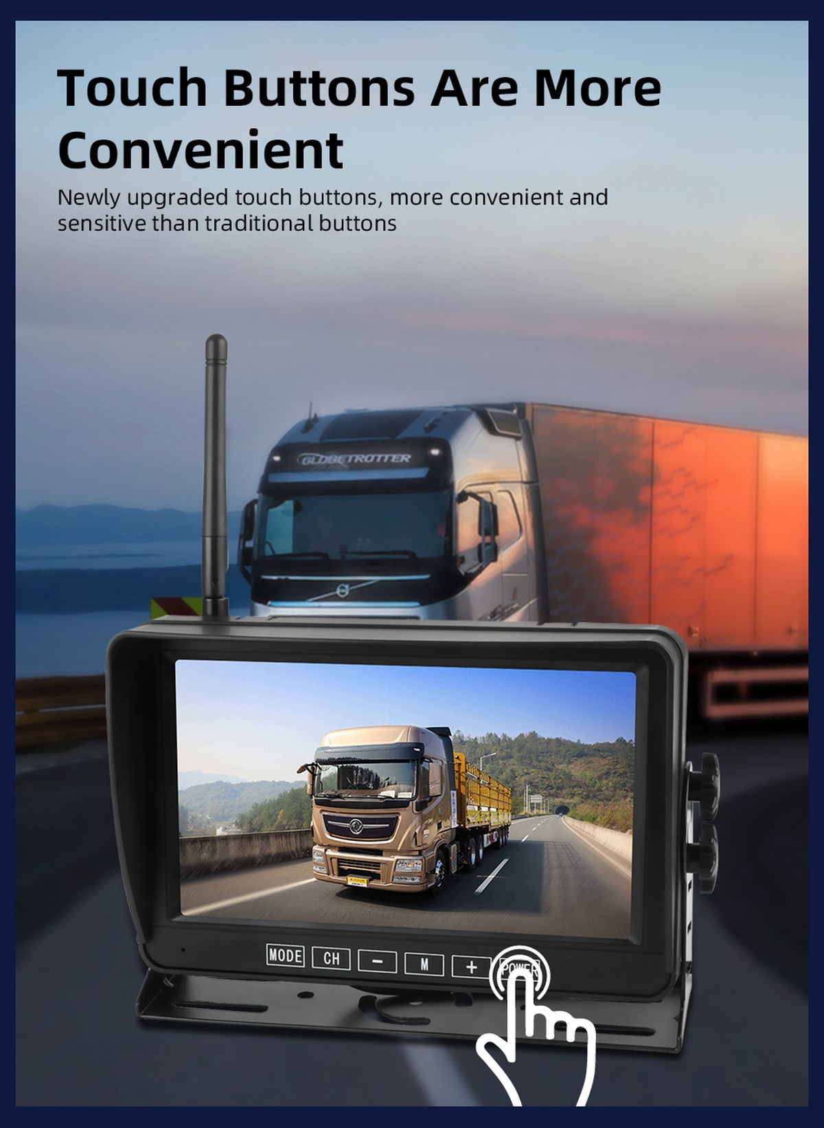 无线停车系统监视器 - 适用于卡车、货车、汽车