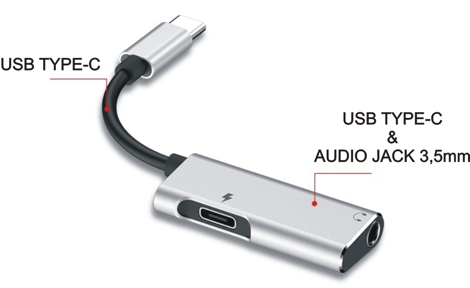 集线器USB-C到音频