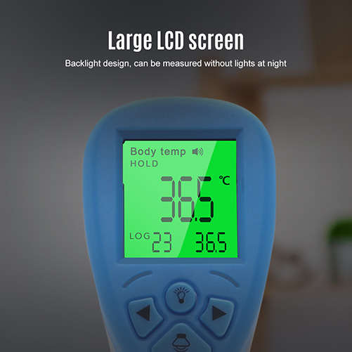 带有LCD显示屏的非接触式温度计