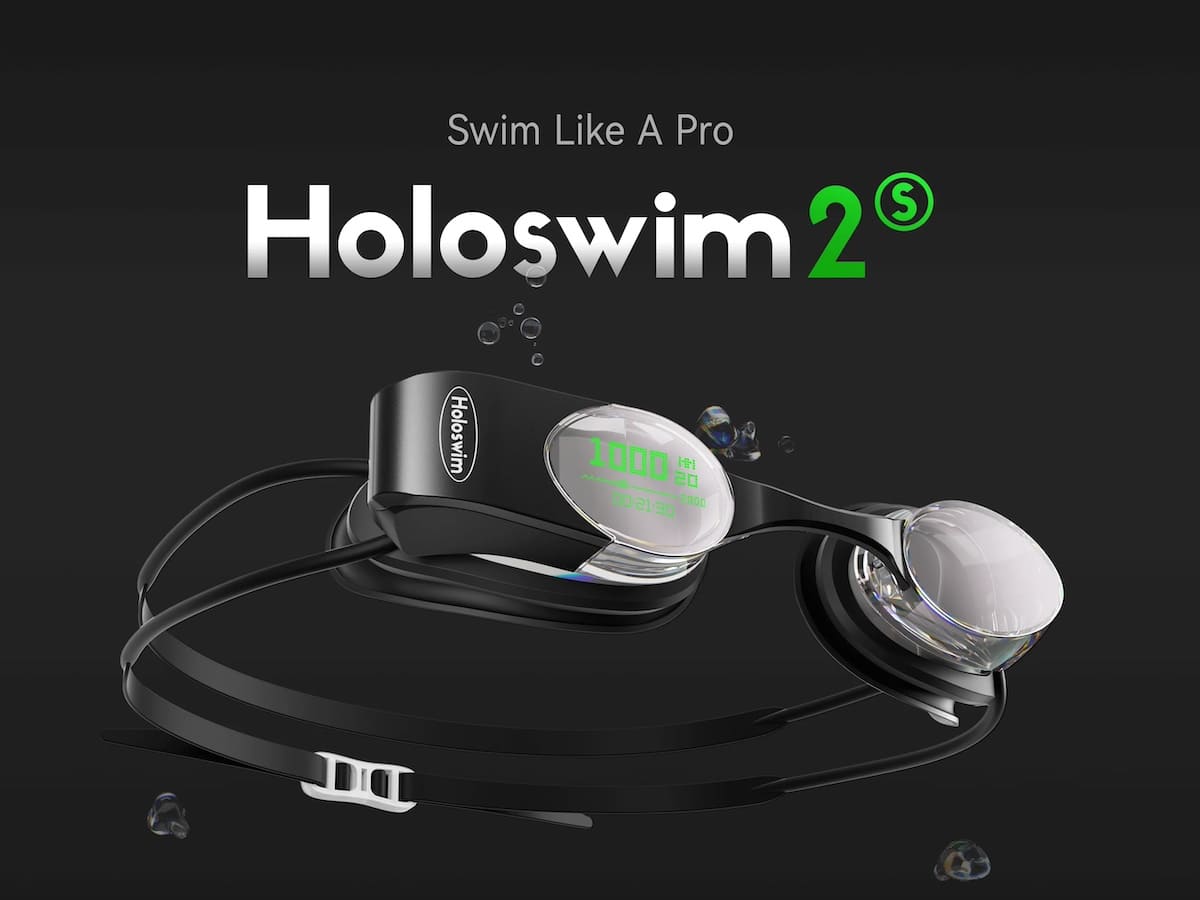 带有人工智能的游泳镜 holoswim 2