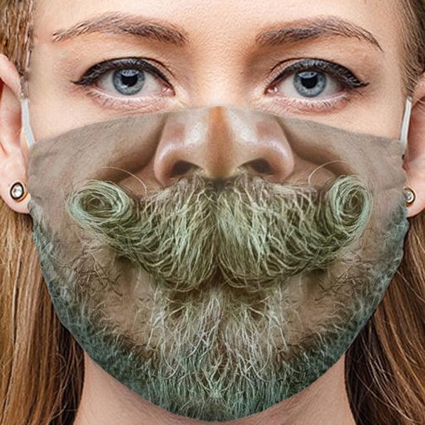 3d面具打印胡子和胡须