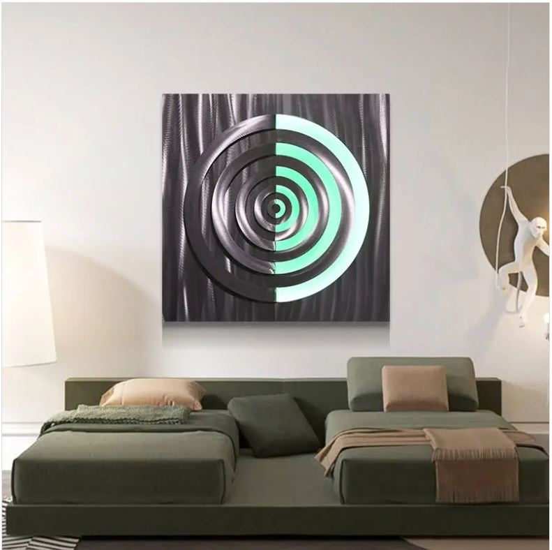 家居装饰壁画 - LED 抽象金属艺术