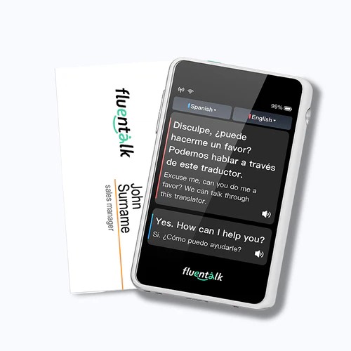 Fluentalk T1 mini - Visa 卡大小，带 2.8 英寸高清屏幕