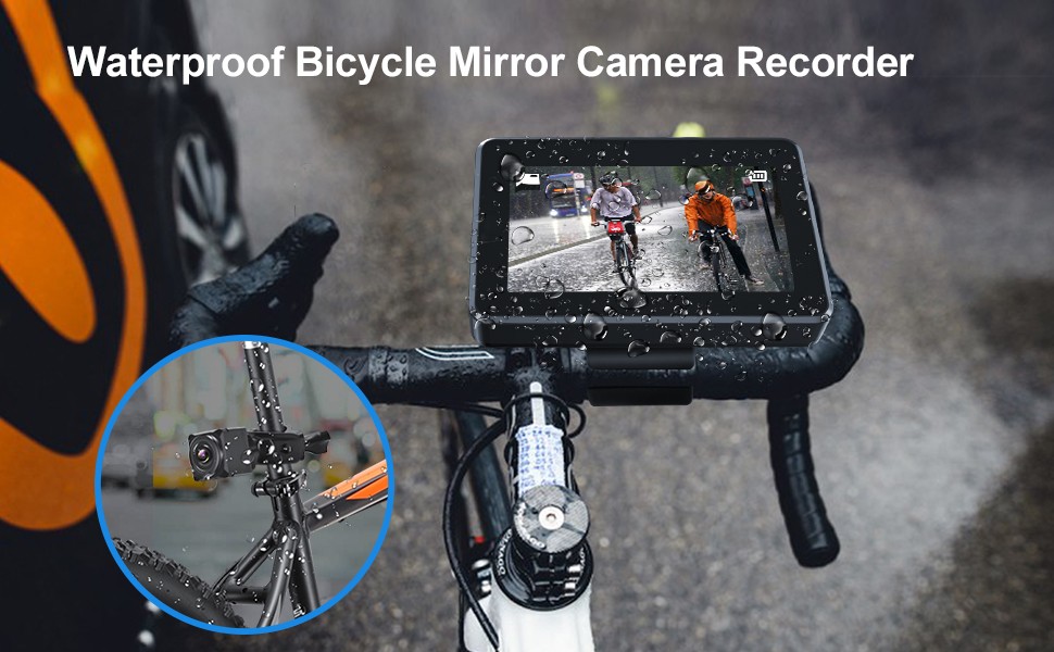 防水自行车摄像机 IP68 带监控带录音
