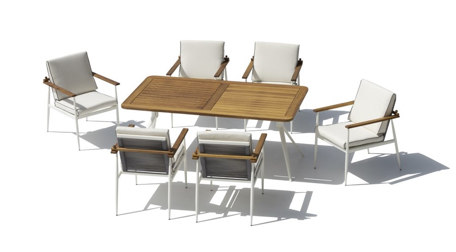 餐桌椅套装 - 木制豪华花园家具
