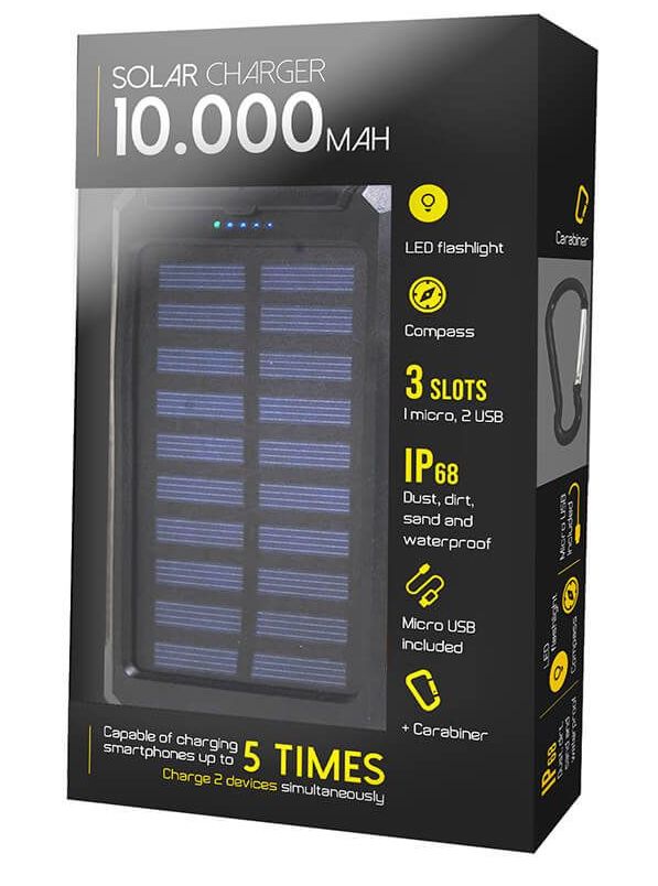 便携式太阳能充电器 10000 毫安手机