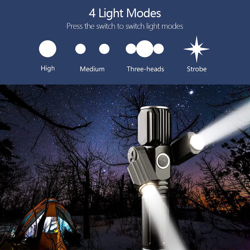 照明手电筒 4 种照明模式