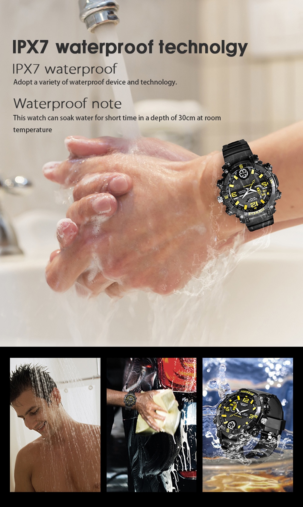 带有防水IPX7相机的手表