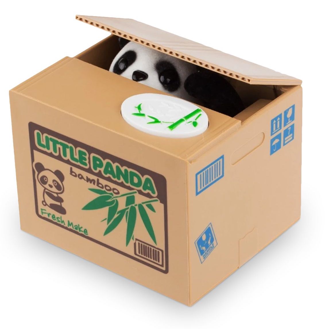 BOX for coins - 熊猫形状的电子钱箱